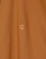 Rust Plain Regular Fit Casual Shirt