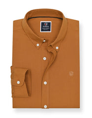 Rust Embriodery Plain Casual Shirt CS2416R-S
