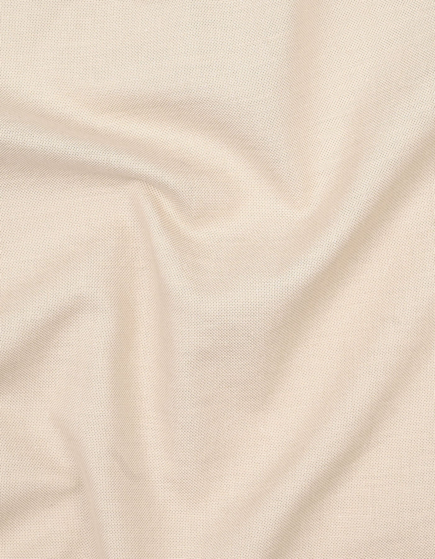 Beige Plain Regular Fit Casual Shirt