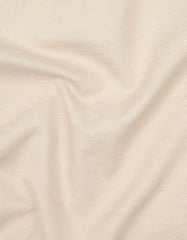 Beige Plain Regular Fit Casual Shirt