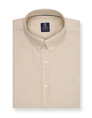 Beige Embriodery Plain Casual Shirt CS2418R-S