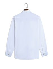 White Basic Plain Casual Shirt CS2442-1R-XXL