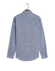 Blue Basic Geometric Casual Shirt CS2443R-XXL