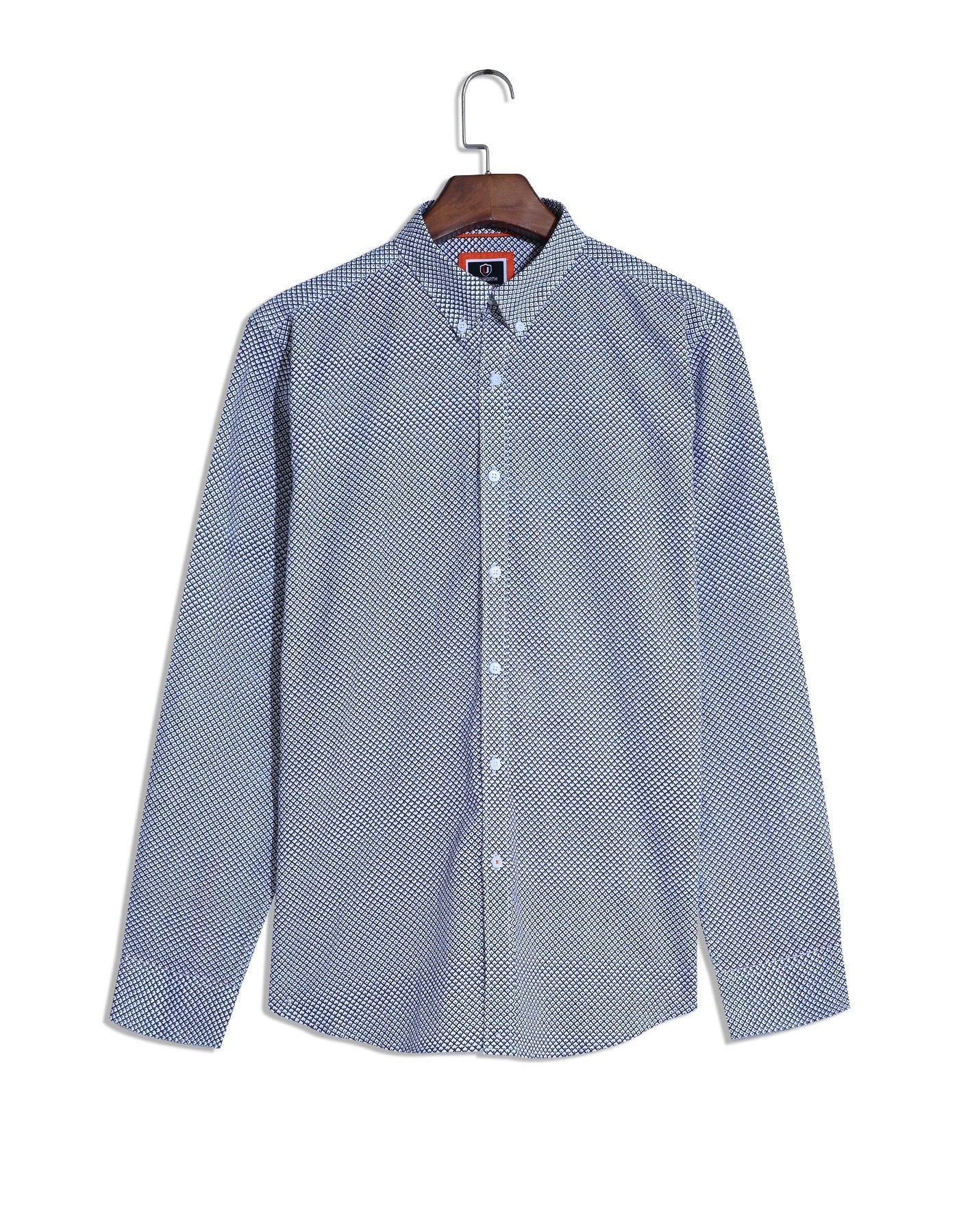 Blue Basic Geometric Casual Shirt CS2443R-M