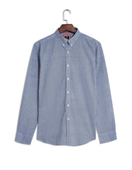 Blue Basic Geometric Casual Shirt CS2443R-M