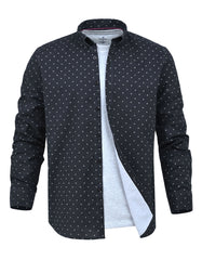 Black Basic Dotted Casual Shirt CS2444R-XXL