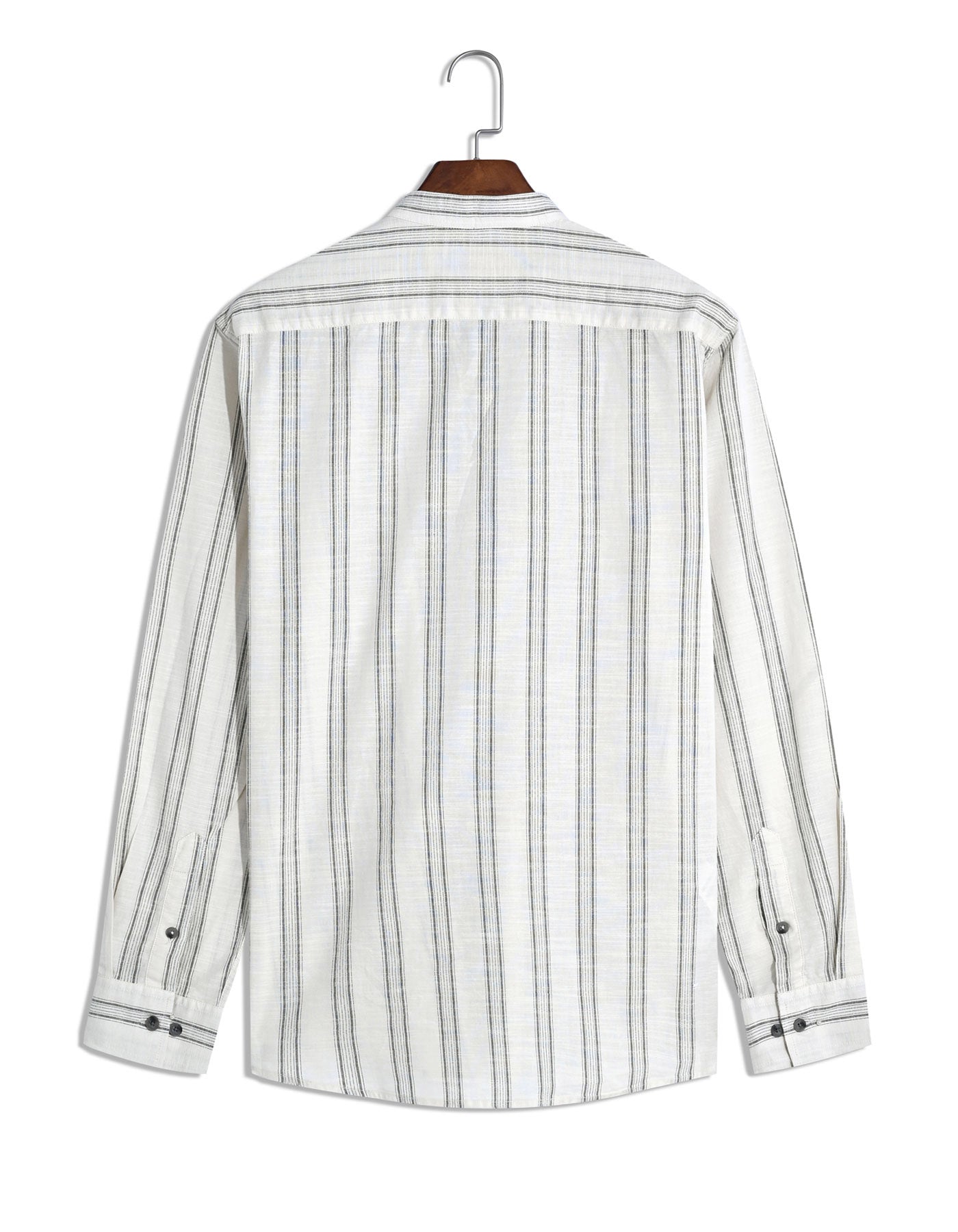 Off White Stripe Regular Fit Casual Shirt