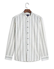 Off White Basic Stripe Casual Shirt CS2445R-XL