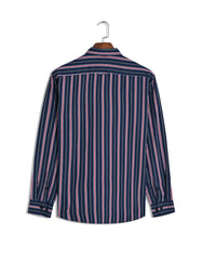 Blue Stripe Regular Fit Casual Shirt