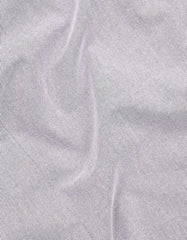 L Grey Plain Regular Fit Casual Shirt