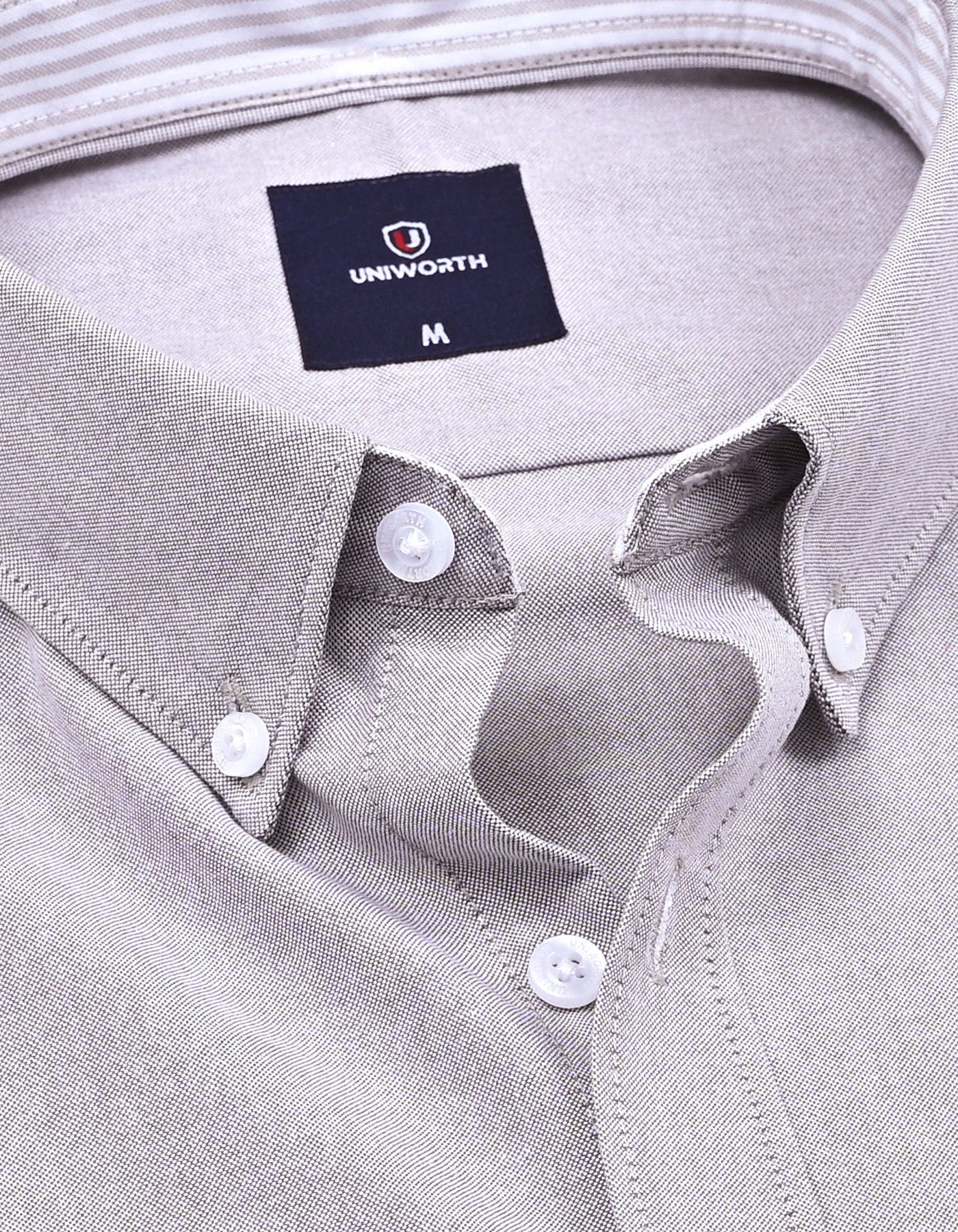 Casual Shirt Woven L Grey XL CSW2504-1 Uniworth CSW2504-1-XL