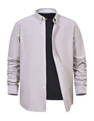 Casual Shirt Woven D Grey L CSW2504 Uniworth CSW2504-L