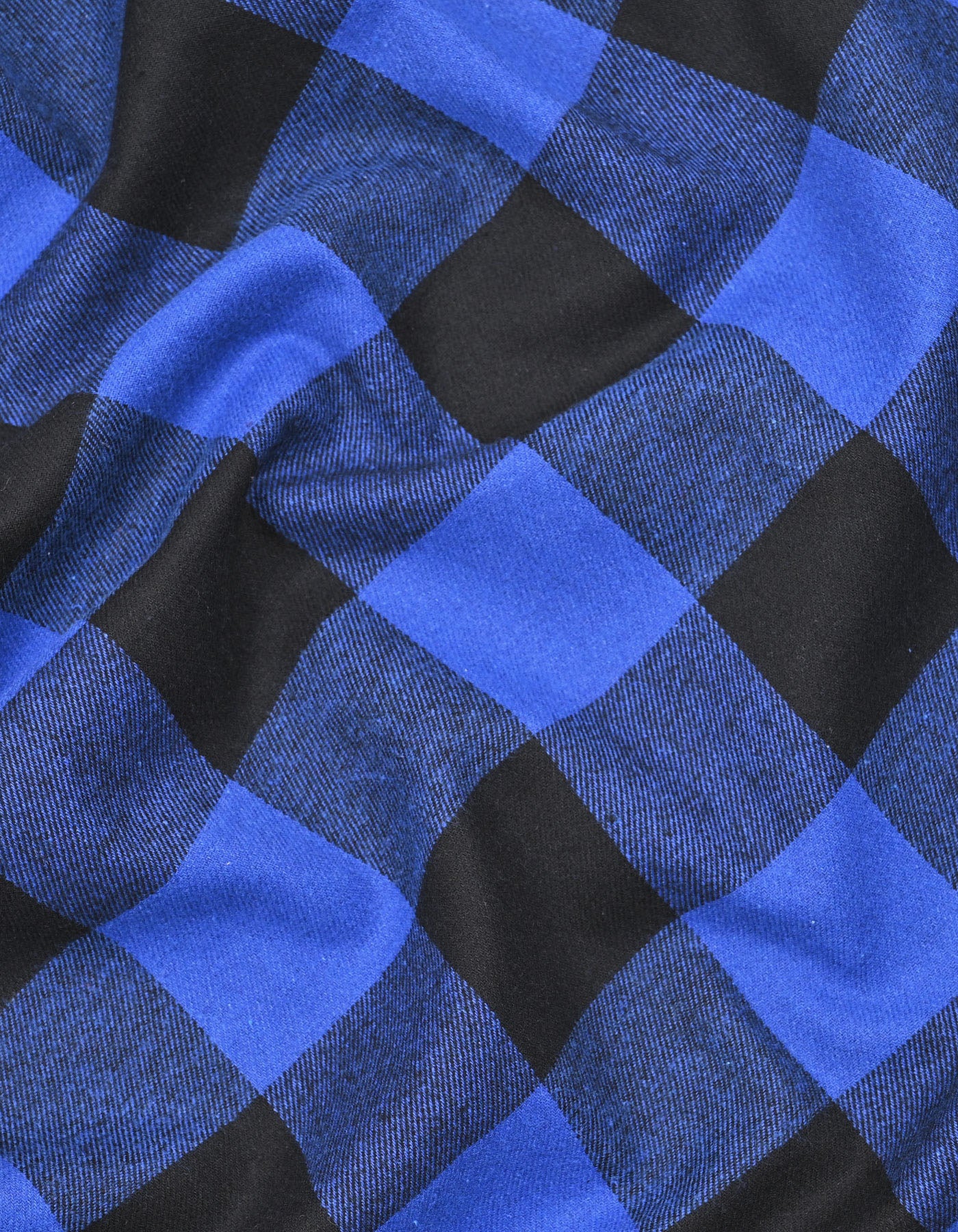 Royal Blue Check Regular Fit Casual Shirt