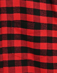 Red Check Regular Fit Casual Shirt