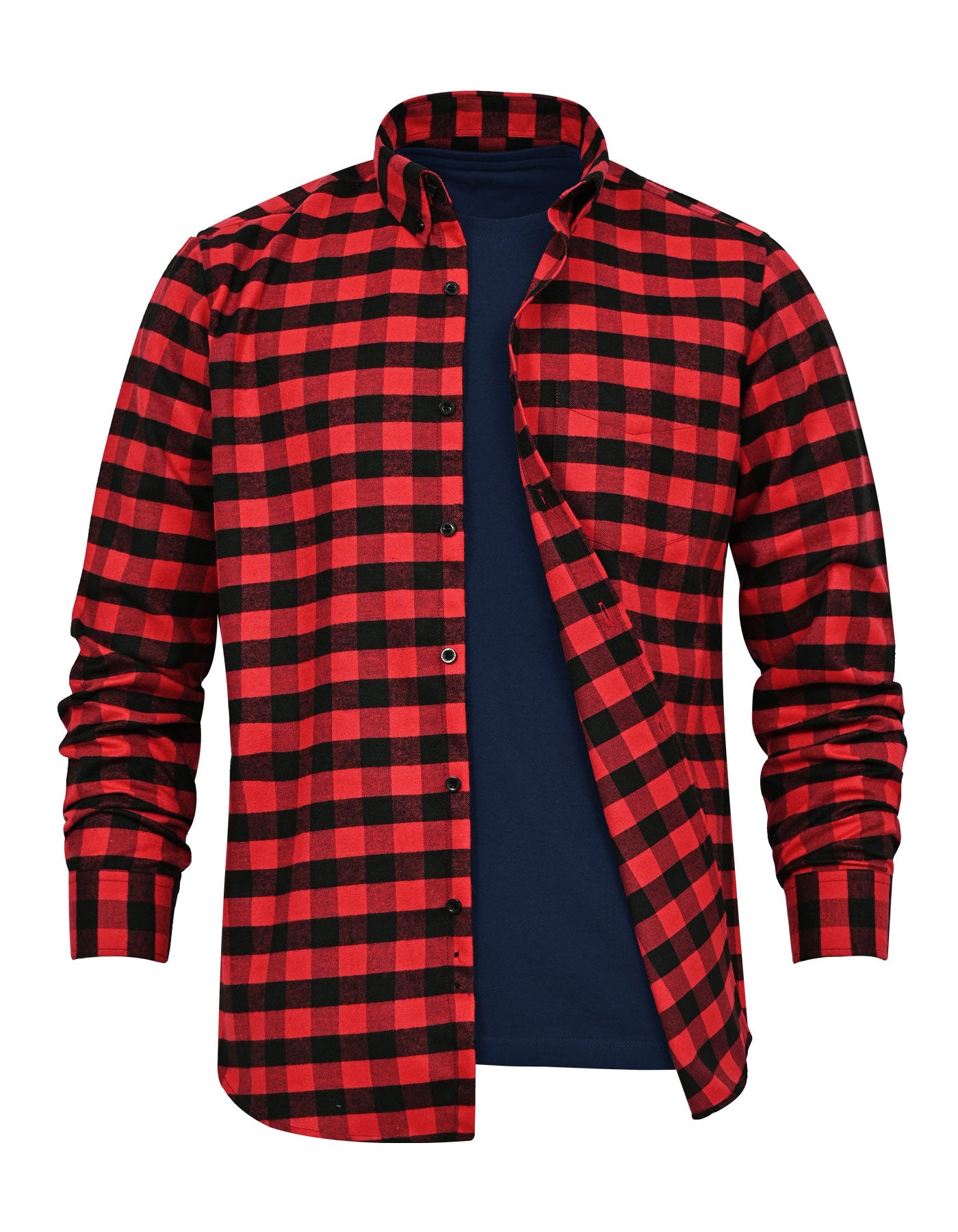 Casual Shirt Woven Red L CSW2510 Uniworth CSW2510-L