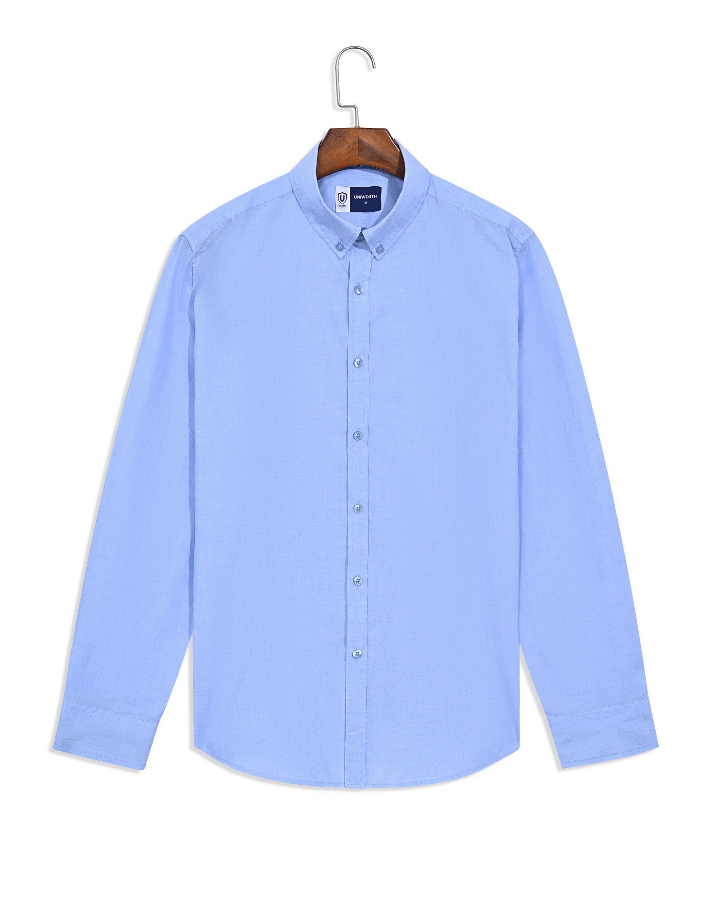 Casual Shirt Woven Blue M CSW2602-1 Uniworth CSW2602-1-M