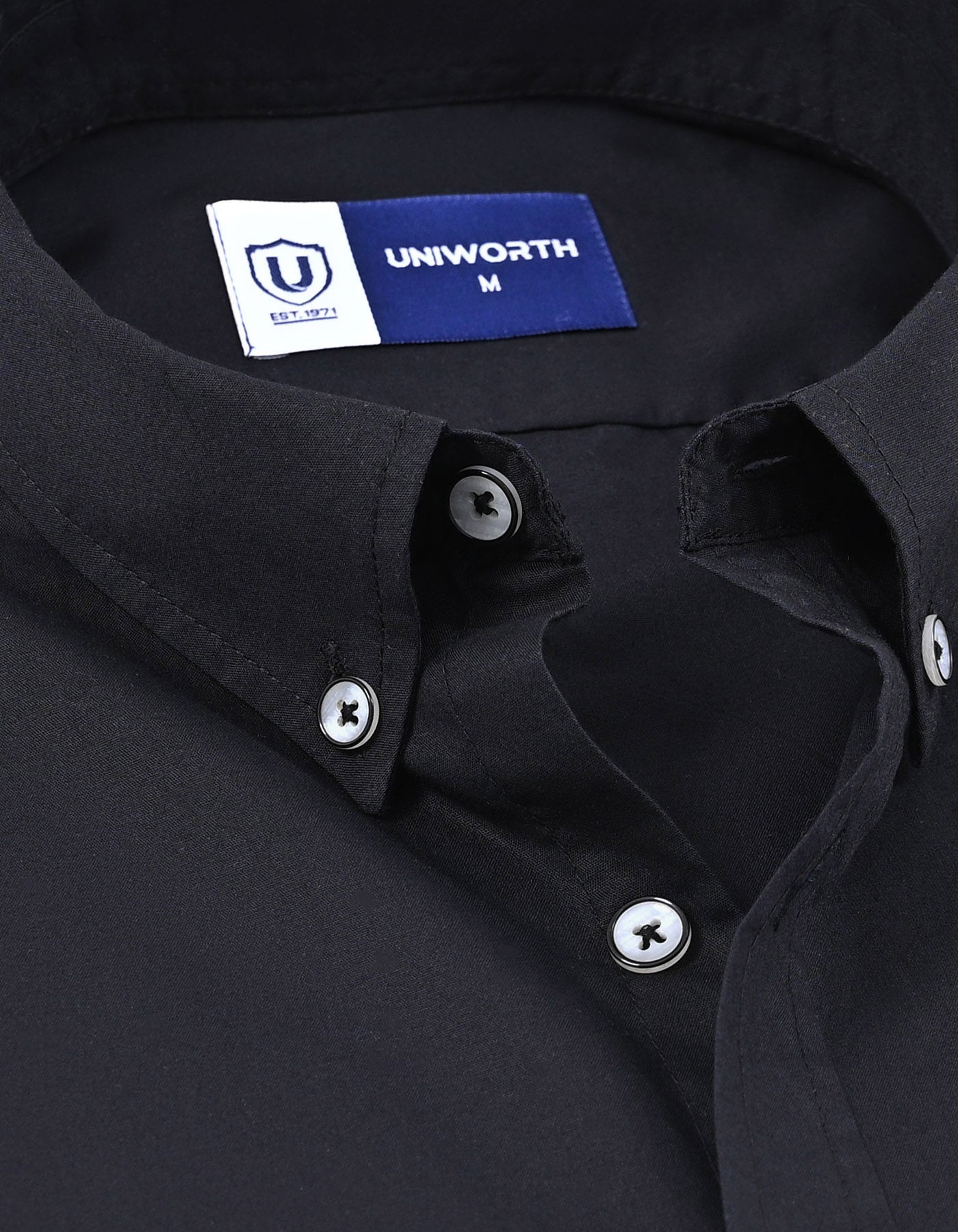 Casual Shirt Woven Black XL CSW2603 Uniworth CSW2603-XL