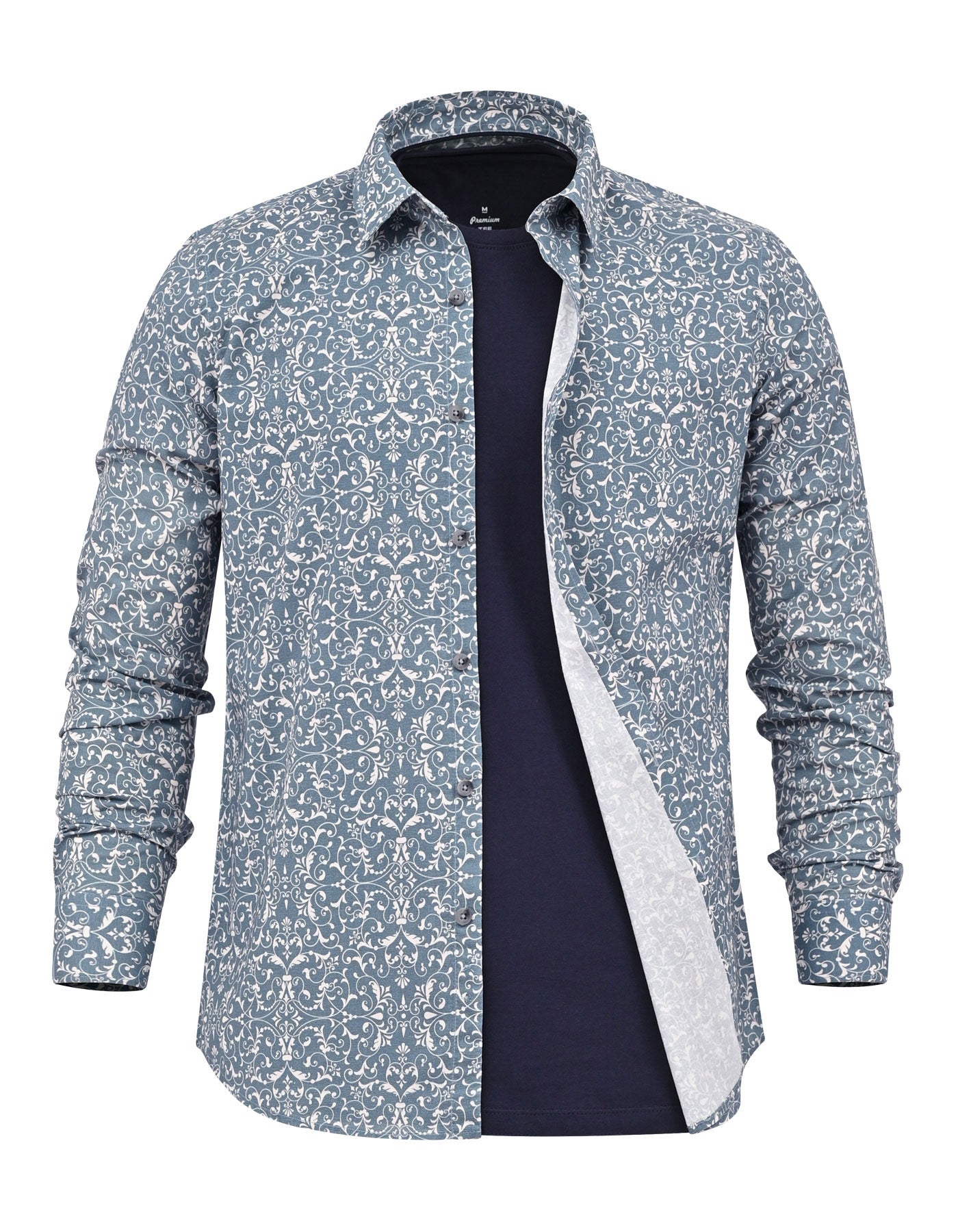Casual Shirt Woven Grey M CSW2662 Uniworth CSW2662-M