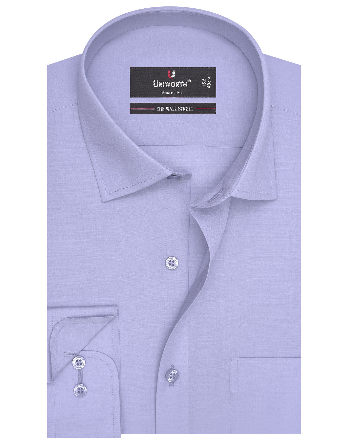 Plain Grey Tailored Smart Fit Shirt FS1006-1SF-14.5