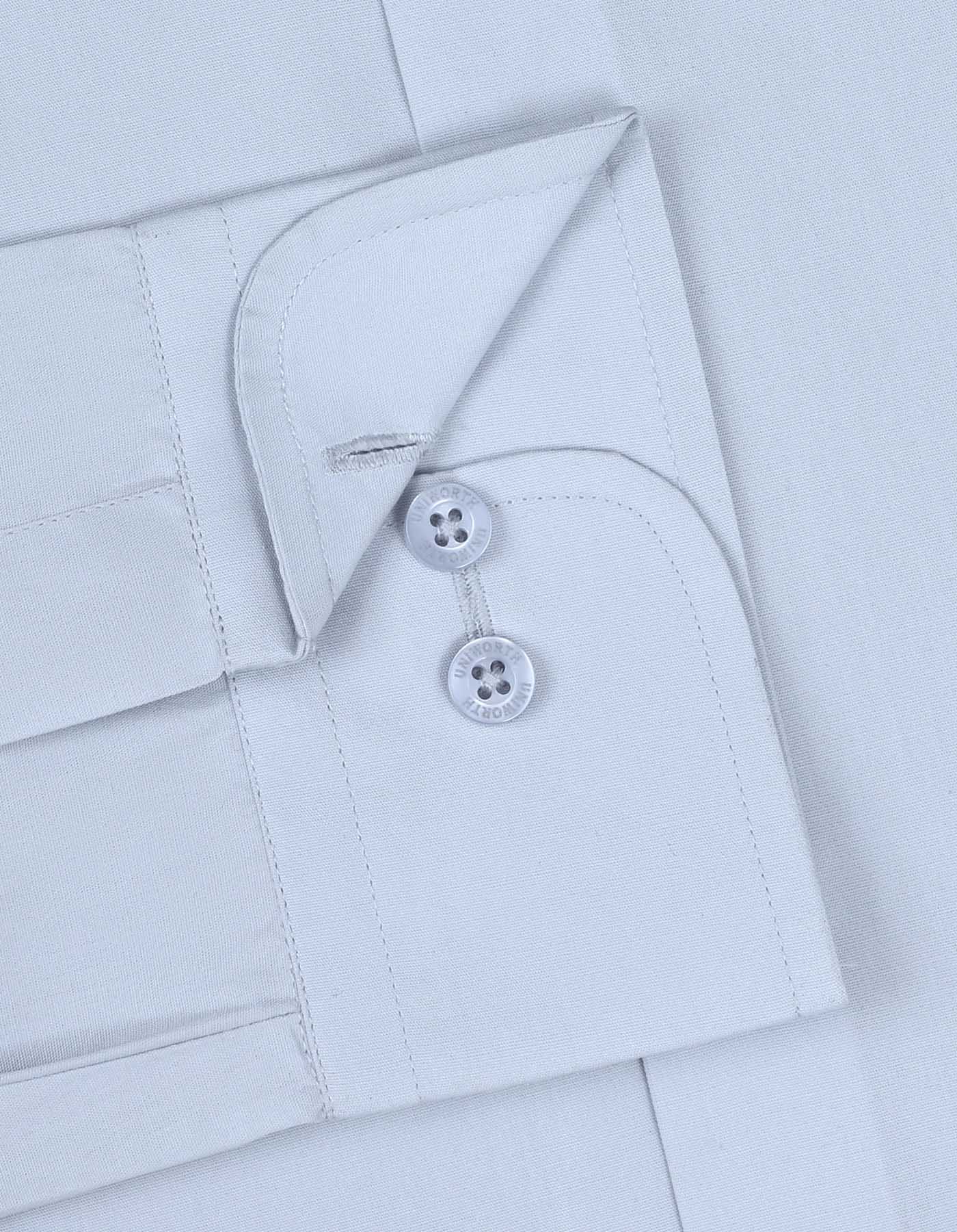 Plain L Grey Tailored Smart Fit Shirt FS1006-5SF-15.5