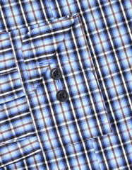 Check Sky/Brown Tailored Smart Fit Shirt FS1048SF-15.5