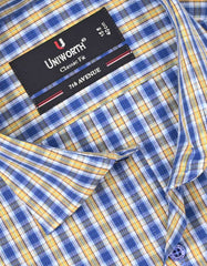 Check Blue/Yellow Classic Fit Shirt FS1052RF-15