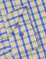 Check Blue/Yellow Tailored Smart Fit Shirt FS1052SF-15.5