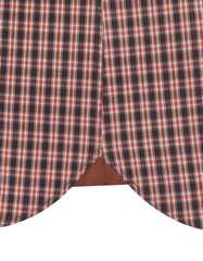 Check Maroon/Brown Classic Fit Shirt FS1053RF-17