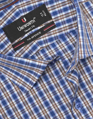 Check Blue Tailored Smart Fit Shirt FS1057SF-15