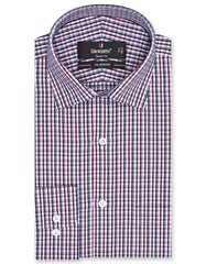 Check Maroon Tailored Smart Fit Shirt FS1065SF-14.5
