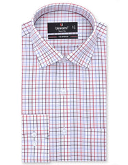 Check Maroon Tailored Smart Fit Shirt FS1071SF-14.5