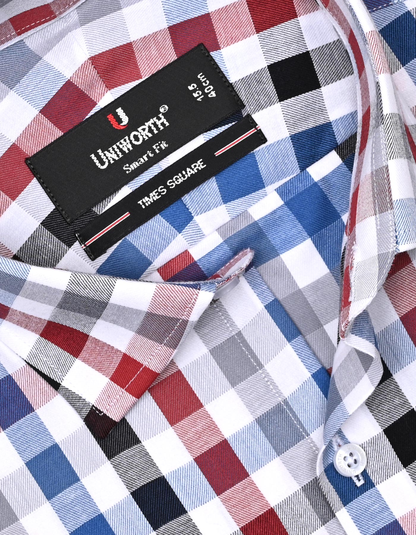 Check Black Tailored Smart Fit Shirt FS1073SH-15