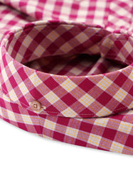 Check Burgundy Classic Fit Shirt FS1078-1RF-16
