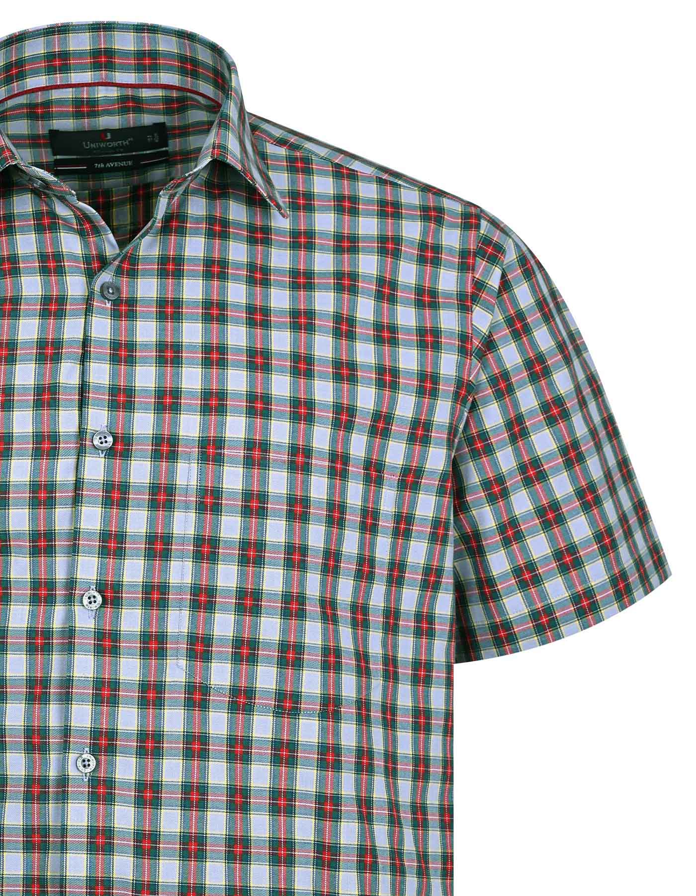 Check Green Tailored Smart Fit Shirt FS1079SH-15.5