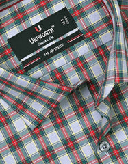 Check Green Tailored Smart Fit Shirt FS1079SH-15