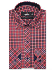 Check Red Tailored Smart Fit Shirt FS1080SF-14.5