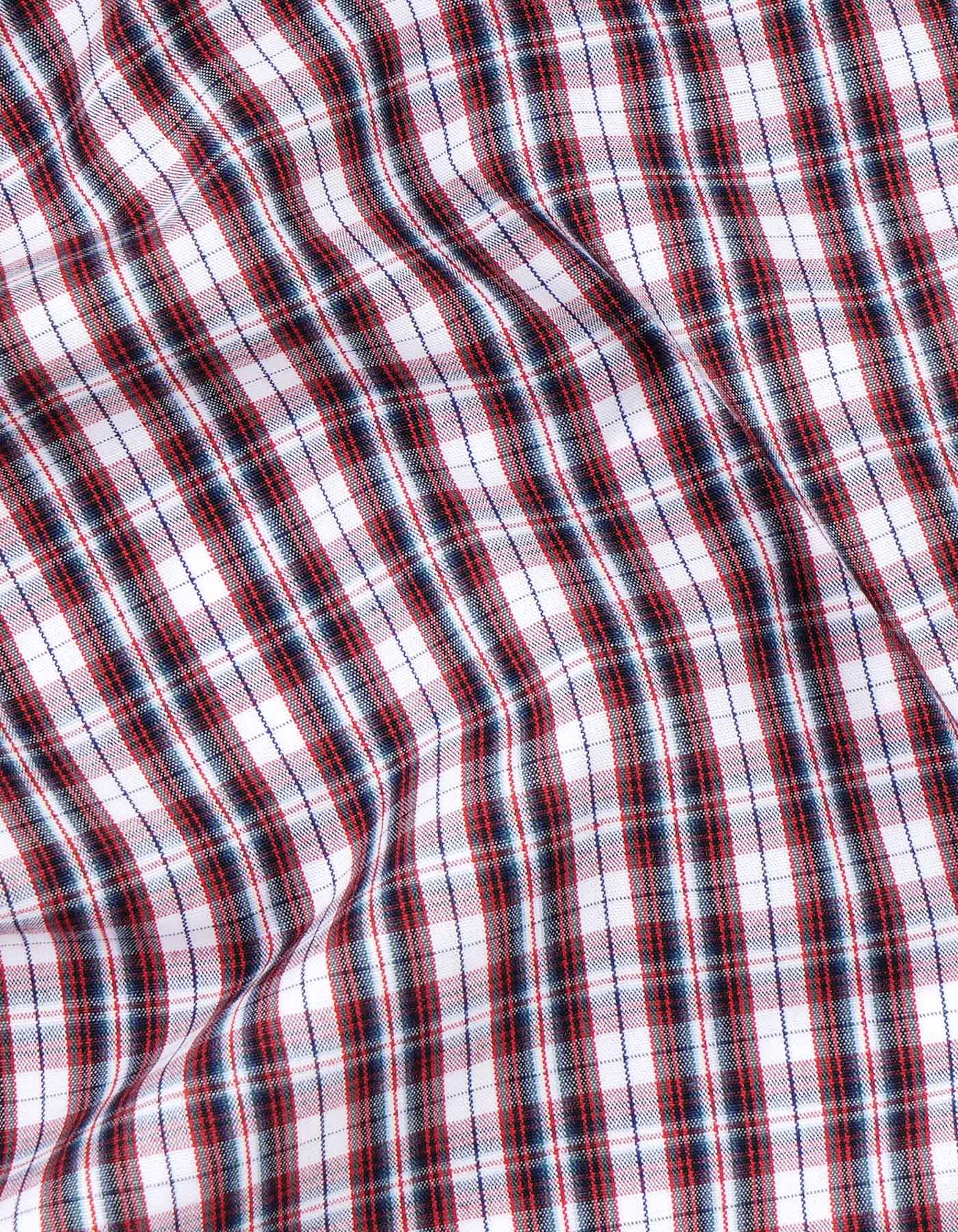 Check Maroon Tailored Smart Fit Shirt FS1081-3SF-16
