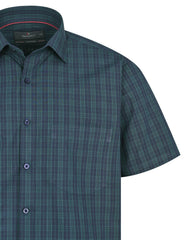 Check Navy Tailored Smart Fit Shirt FS1082SH-15.5