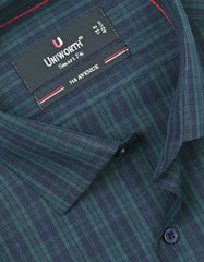 Check Navy Tailored Smart Fit Shirt FS1082SH-15
