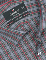 Check Grey Classic Fit Shirt FS1086RF-15