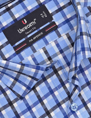 Check Blue Tailored Smart Fit Shirt FS1089SH-15