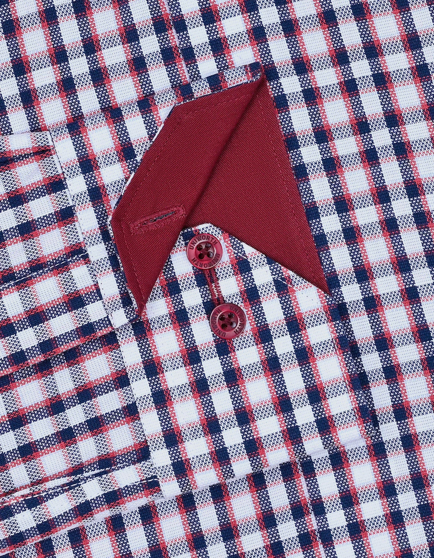 Check Navy Tailored Smart Fit Shirt FS1093SF-16