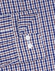 Check Brown Tailored Smart Fit Shirt FS1095SF-15.5