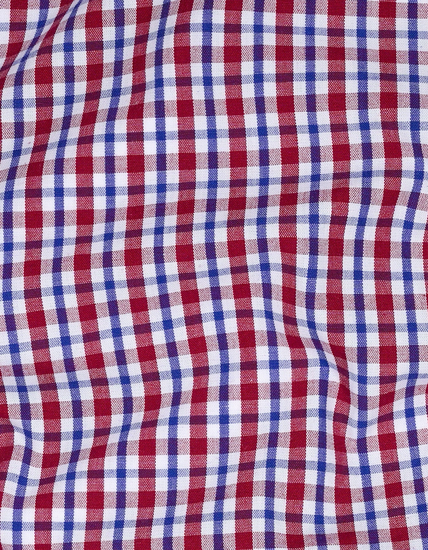 Check Maroon Tailored Smart Fit Shirt FS1097SF-16