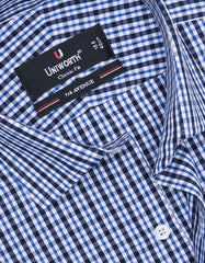 Check Navy Classic Fit Shirt FS1098-1RF-15