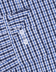 Check Navy Tailored Smart Fit Shirt FS1098-1SF-15.5