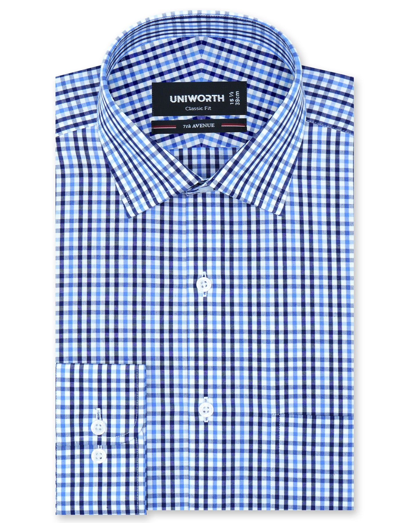 Check Sky Classic Fit Shirt FS1099RF-14.5