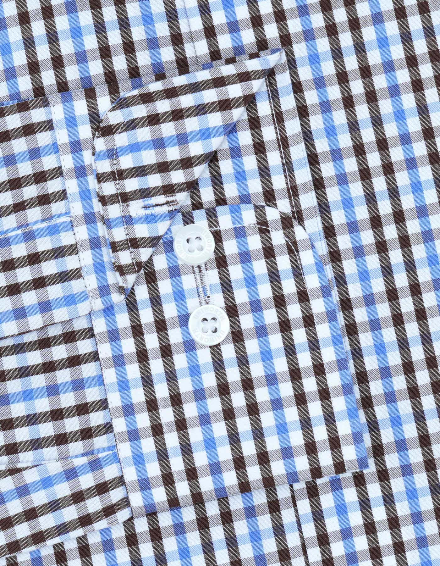 Check Brown Classic Fit Shirt FS1100-1RF-15.5