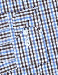 Check Brown Classic Fit Shirt FS1100-1RF-15.5