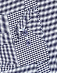 Check Navy Tailored Smart Fit Shirt FS1104SF-15.5